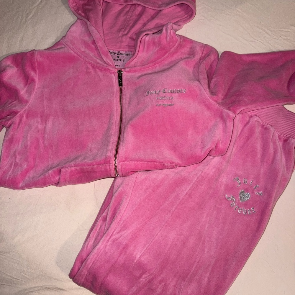 Juicy Couture Vibrant Pink Velour Set